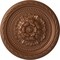 Ekena Millwork Palmetto Ceiling Medallion, Hand-Painted Polished Copper, 11 1/2"OD x 1"P CM11PAPOS - alternate 1